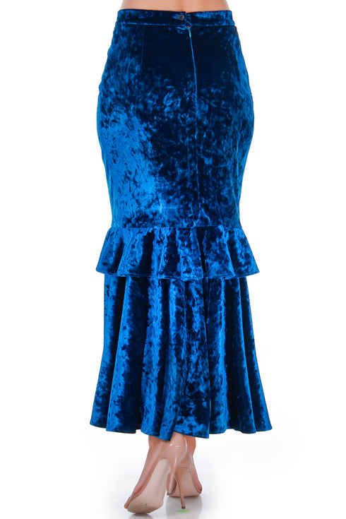 Fusta catifea albastra RM-53